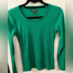 JCrew Long sleeve T shirt in vintage rib in XS